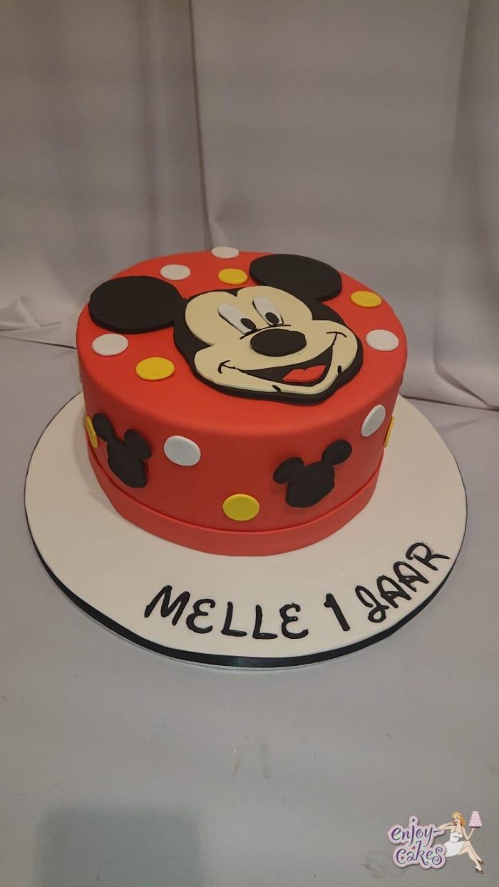 Mickey mouse taart melk vrij