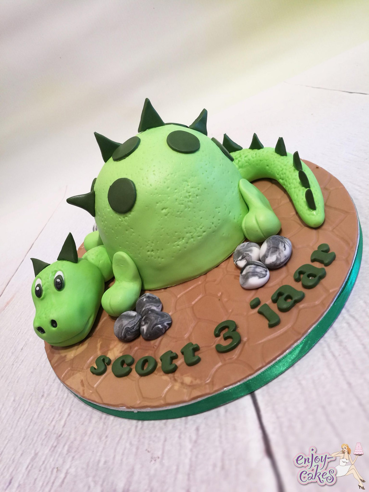 Dinosaurus Meptaartje Enjoy Cakes 2758
