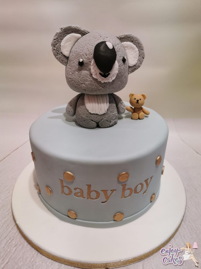 Babyshowertaart met Koala