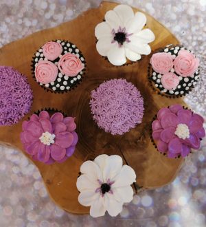 Bloemen cupcakes