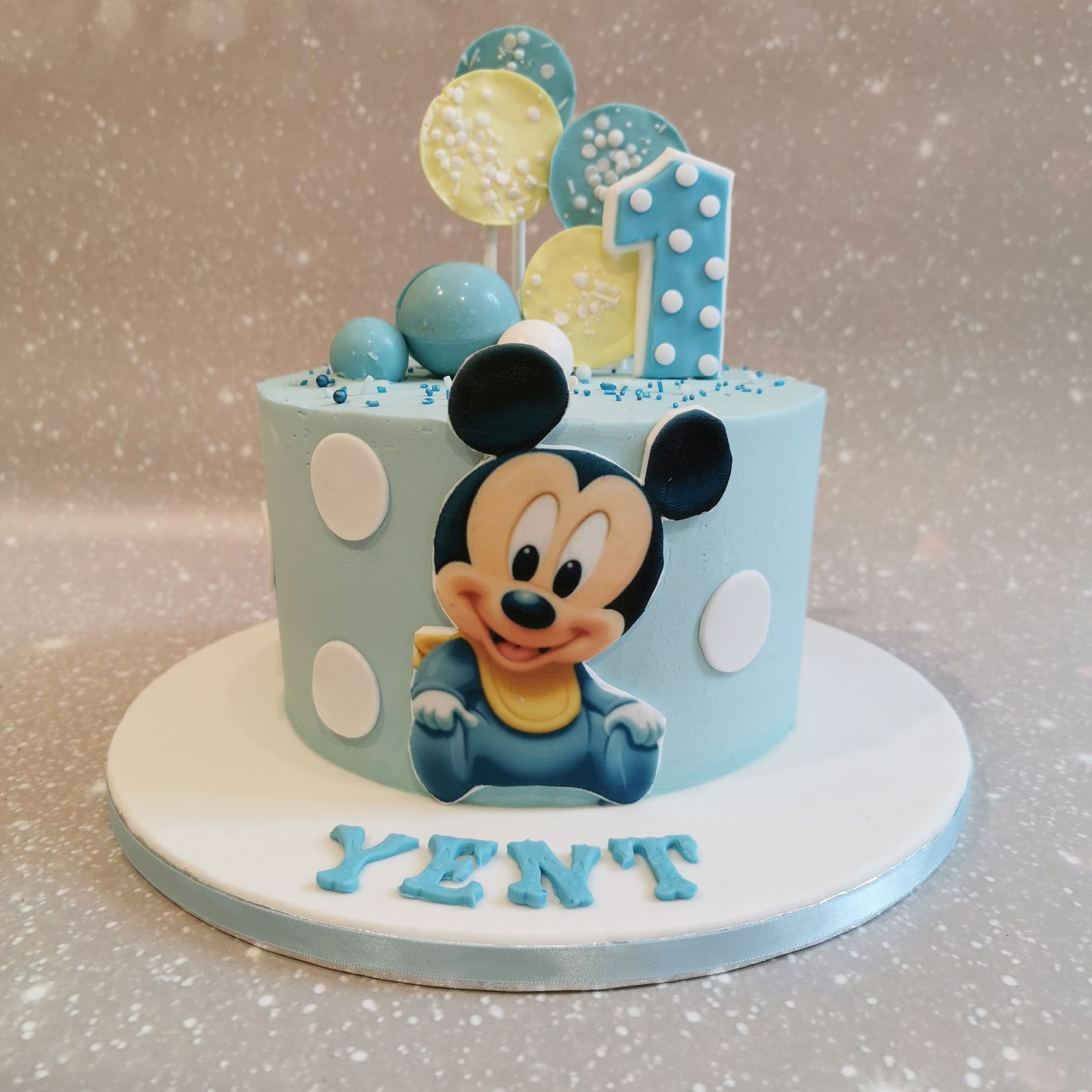 verdacht Opvoeding verteren Baby Mickey Mouse taart - Enjoy-Cakes