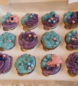 mermaid creme cupcakes