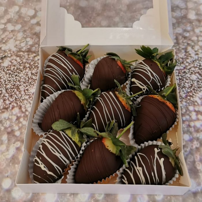 chocolade aardbeien box