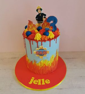 Brandweerman sam taart