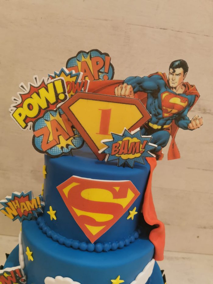 Superman taart