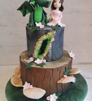 fantasy draak en elf bruidstaart