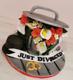Just divorced taart