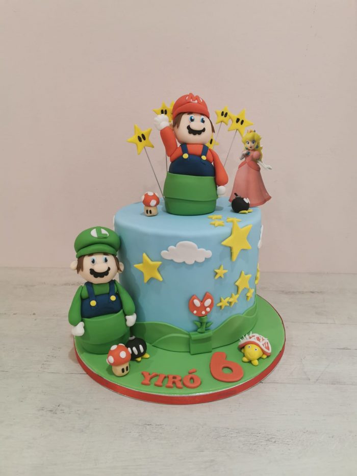 Mario en Luigi taart