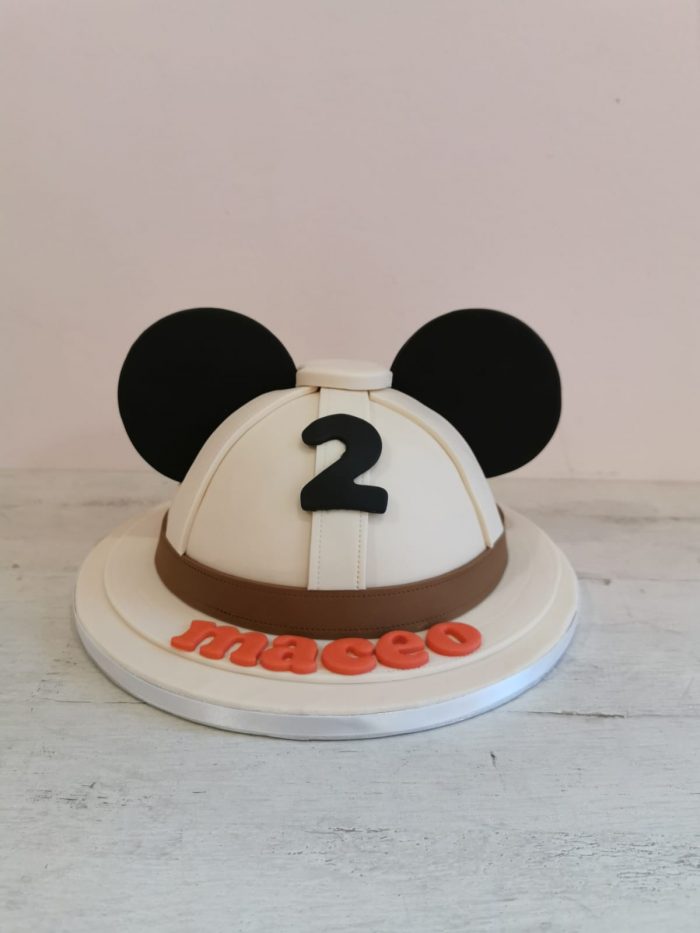 Mickey safari hoed taart