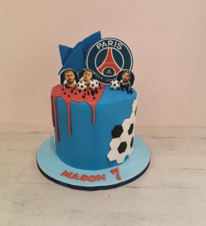paris saint germain voetbal taart