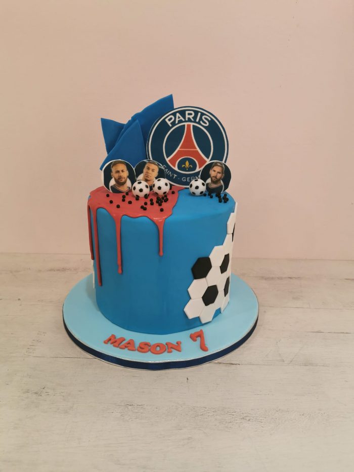 Paris saint germain voetbal taart