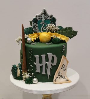 harry potter slytherin cake