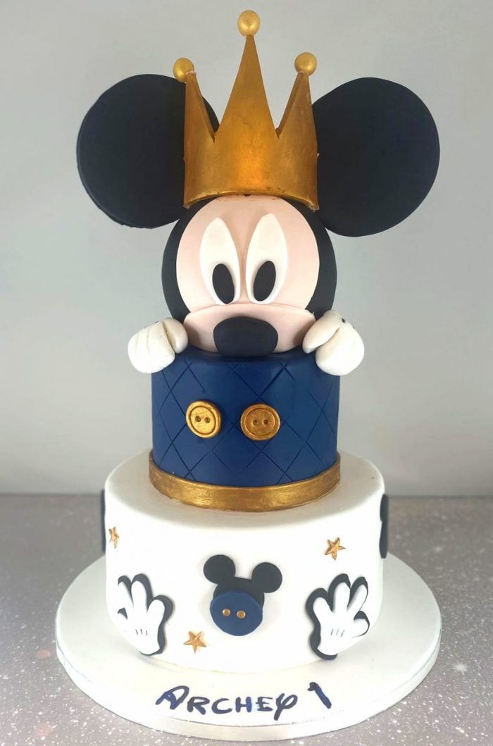 Royal mickey mouse cake