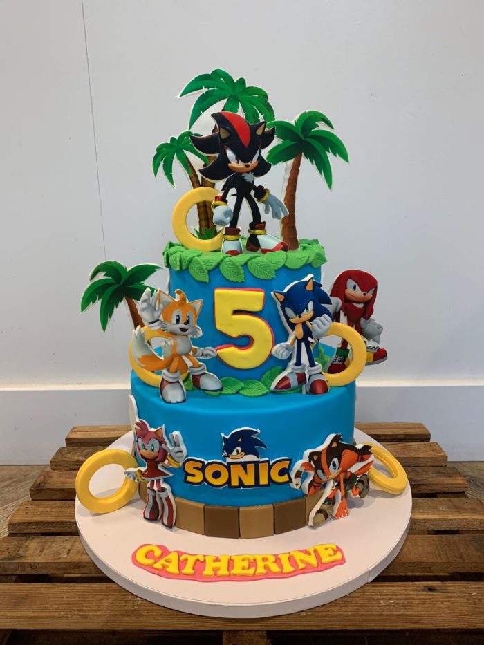 Sonic the hedgehog cake