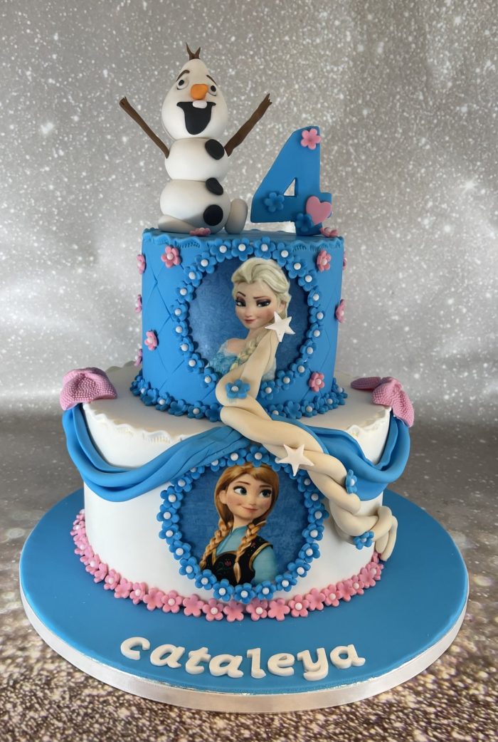 Frozen taart Elsa en Anna