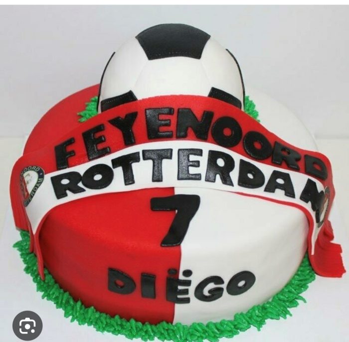 Custom made taart Feyenoord Ziggy 24 februari