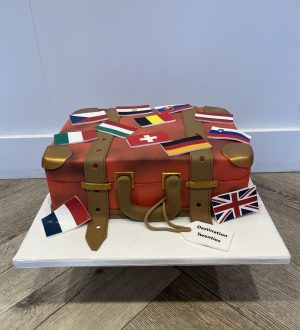Koffer 3D taart