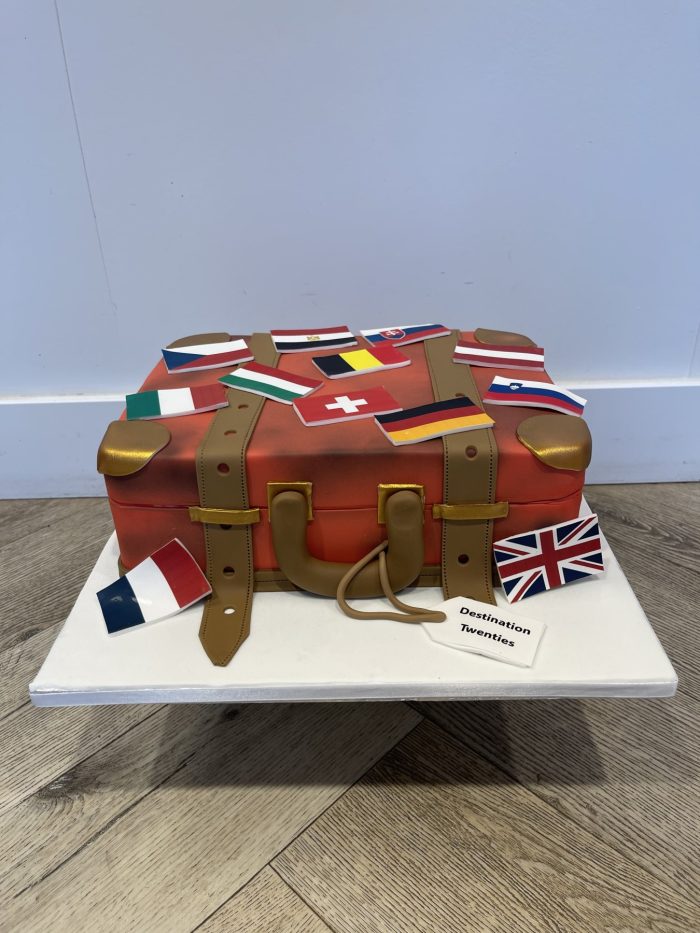 Koffer 3D taart