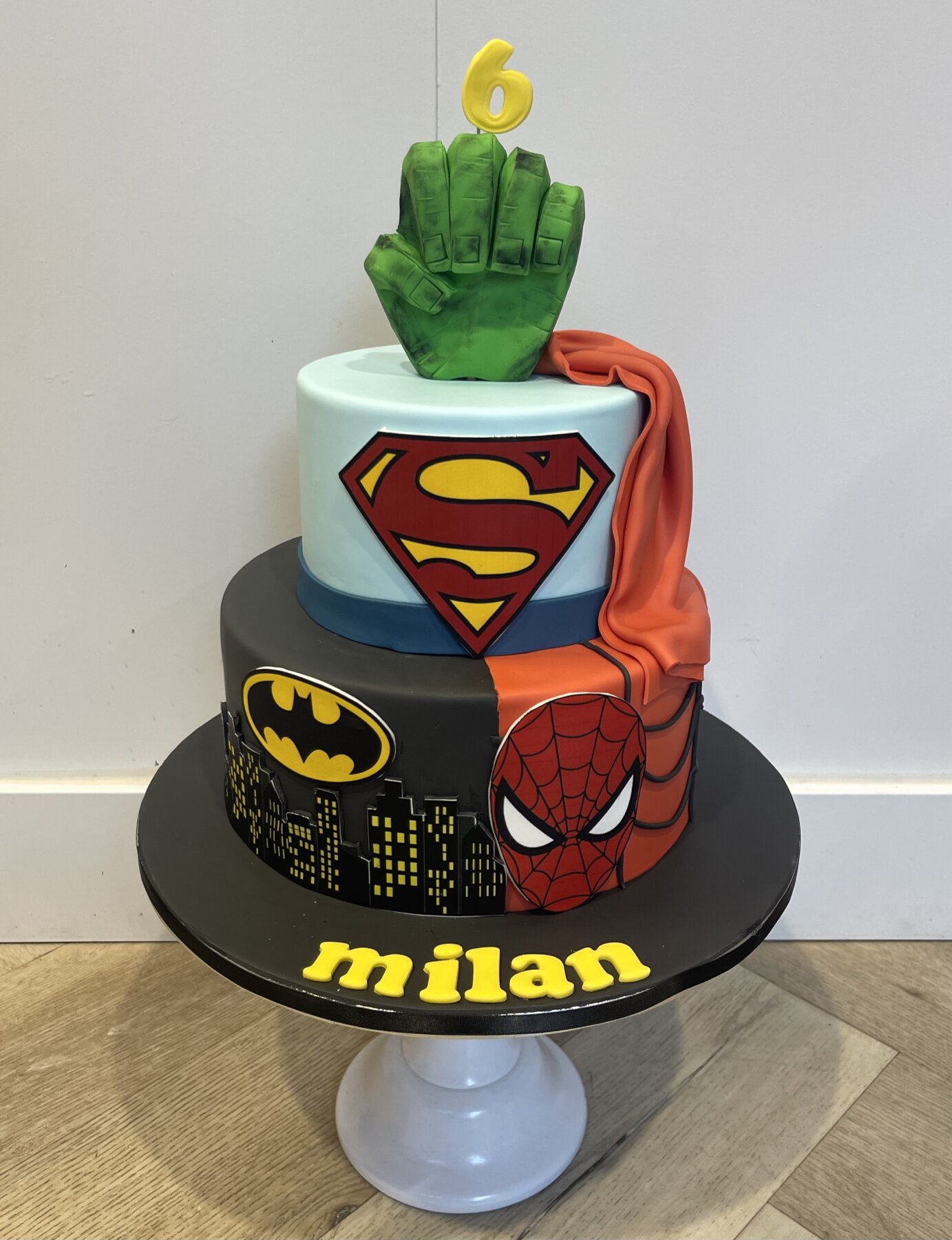Marvel super helden taart Marvel super helden taart