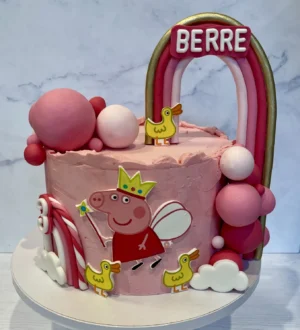 Regenboog Peppa Pig Taart