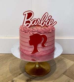 Roze barbie taart Roze barbie taart