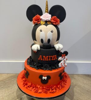 Minnie Mouse taart Minnie Mouse taart