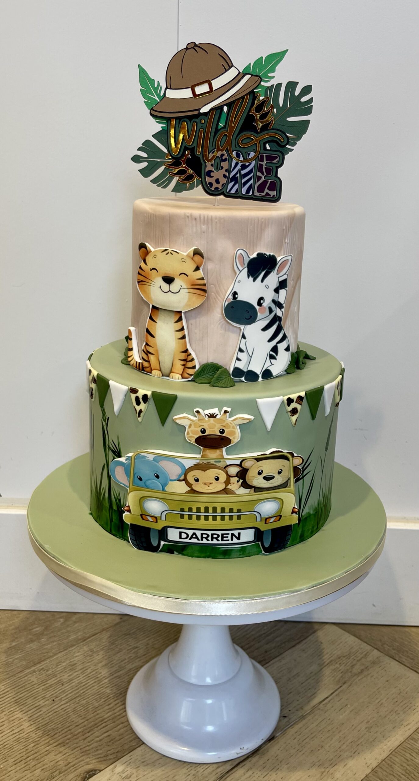 Safari dieren taart Safari dieren taart