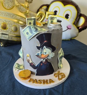 Dagobert duck geld taart Dagobert duck geld taart