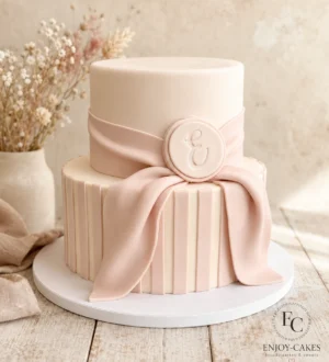 oud roze luxe strik taart