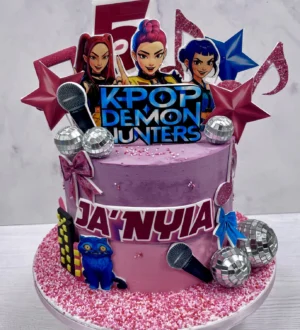 K-pop demon hunters disco taart K-pop demon hunters disco taart