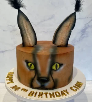 Caracal kat 3d taart