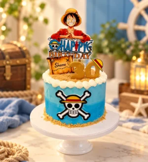 One Piece créme taart